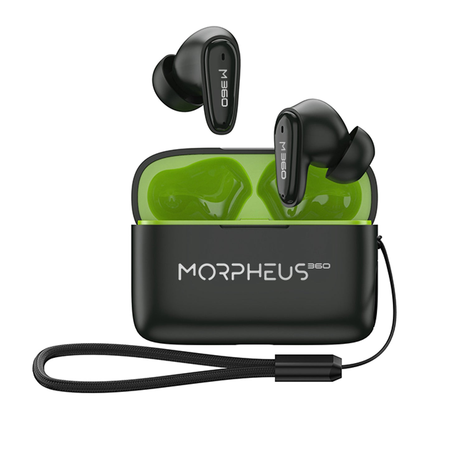 Morpheus 360 Nemesis True Wireless Earbuds - Bluetooth Headphones - Magnetic Charging Case - 20H Playtime - TW1800B