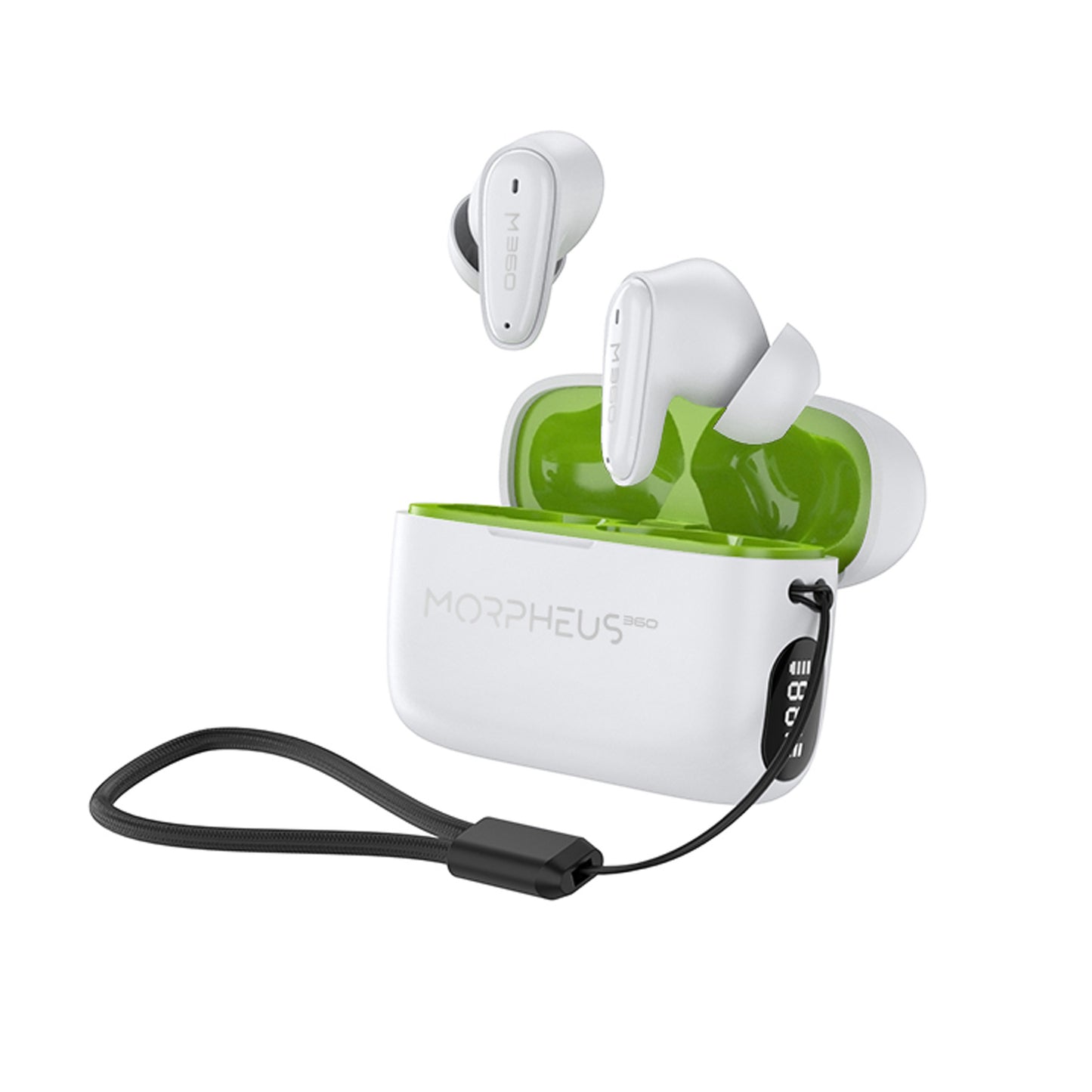 Morpheus 360 Nemesis True Wireless Earbuds - Bluetooth Headphones - Magnetic Charging Case - 20H Playtime - TW1800B