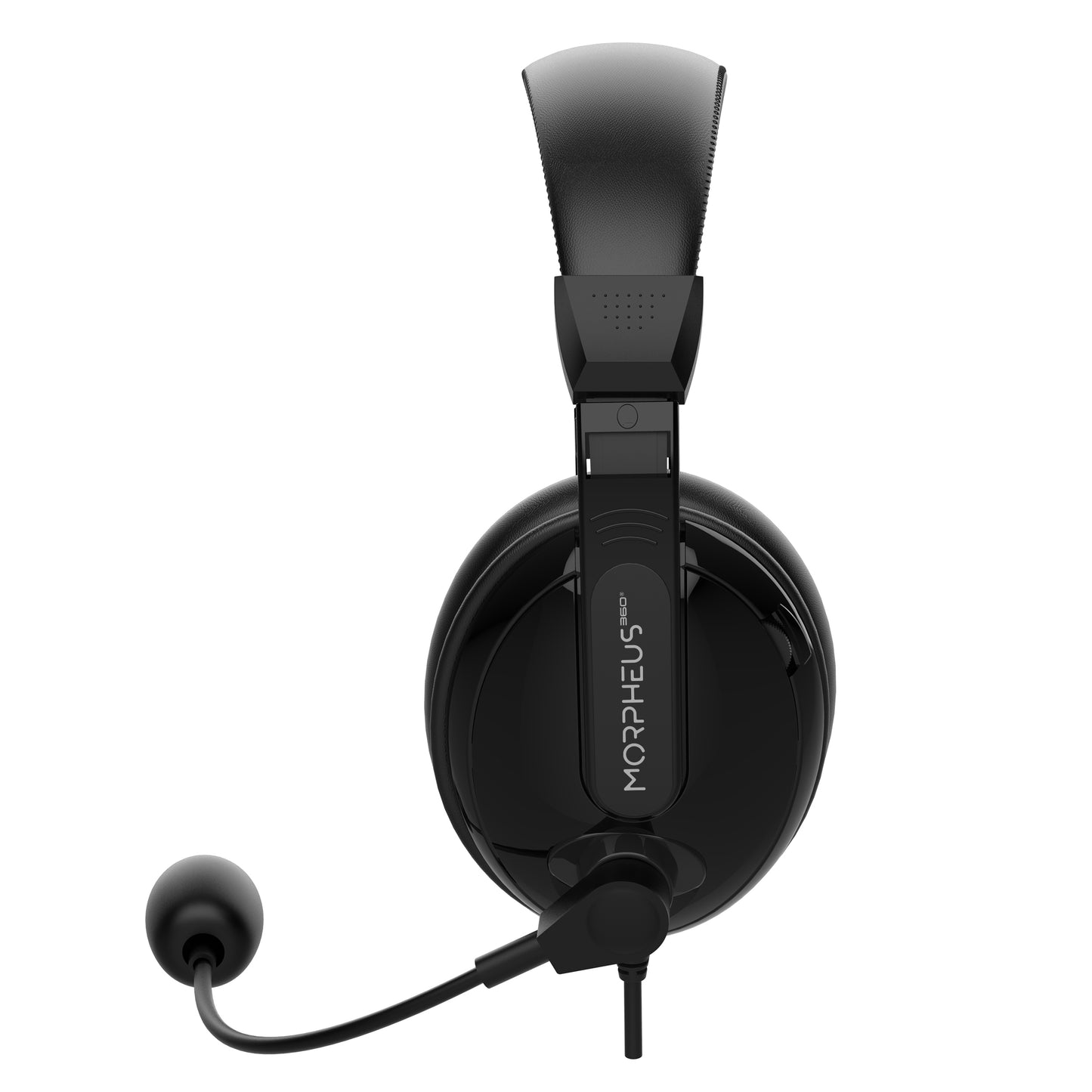 Left profile image of the Deluxe MM Headset with Boom Microphone.
