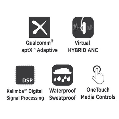 Photo of Morpheus 360 Pulse HD Virtual Hybrid ANC True Wireless Earbuds features: Qualcomm aptX, Virtual Hybrid ANC, Kalimba Digital Signal Processing, Waterproof/Sweatproof, and One Touch Media Controls.